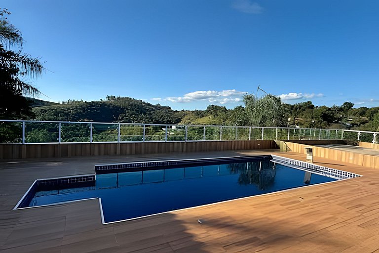 40 min SP | Vista Panorâmica | Piscina | Natureza
