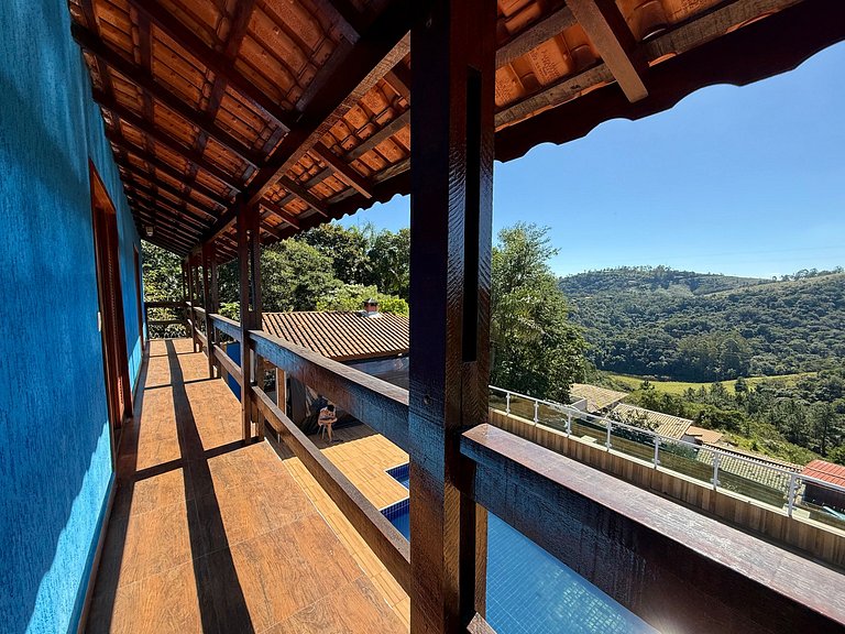 40 min SP | Vista Panorâmica | Piscina | Natureza