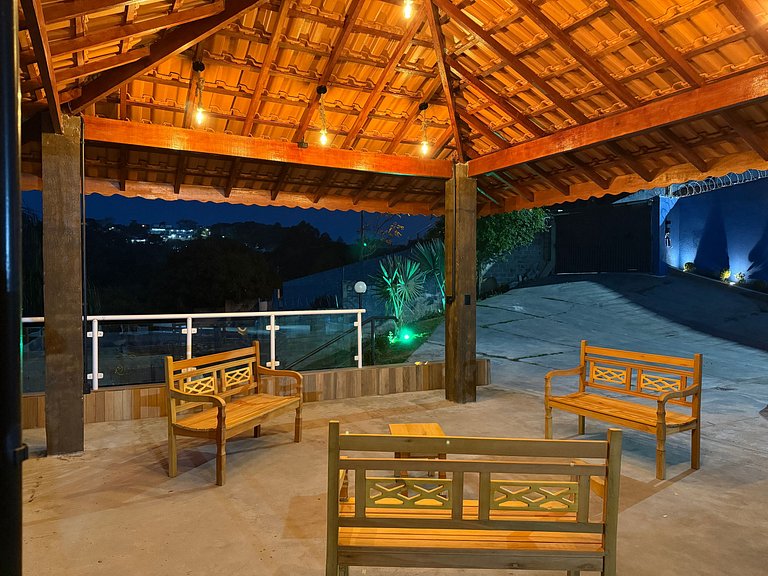 40 min SP | Vista Panorâmica | Piscina | Natureza