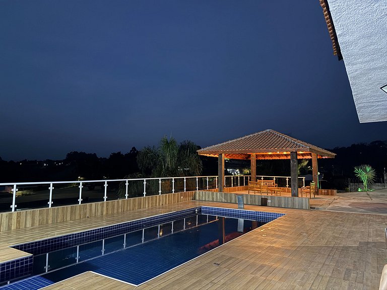 40 min SP | Vista Panorâmica | Piscina | Natureza